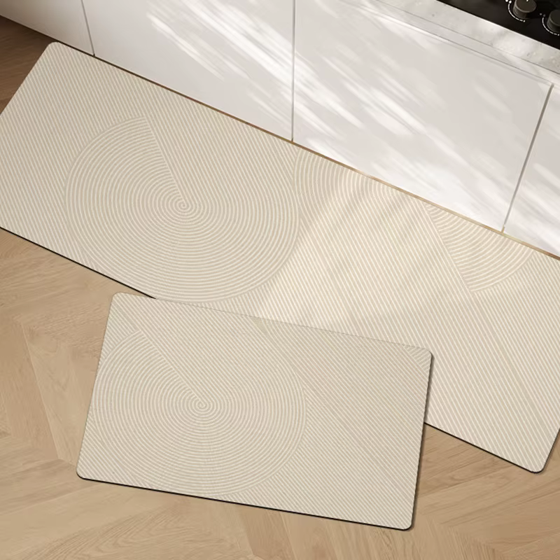 Tapis de sol VIKAMA Simple Kitchen en velours cristal, absorbant l'eau et facile à nettoyer, pour bu