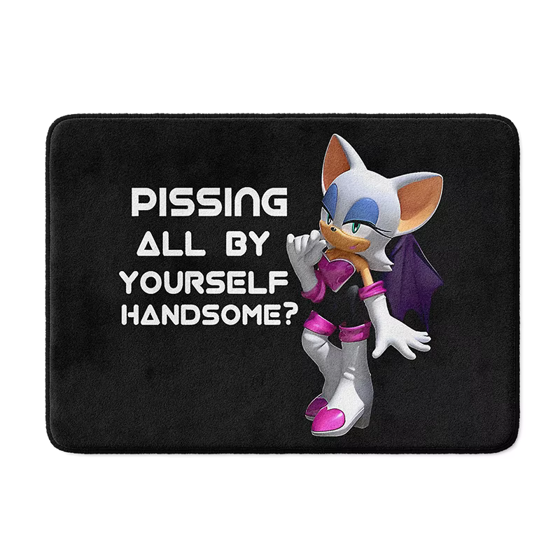 Tapis de salle de bain Gaslight Gatekeep Girlboss Pissing All By Bath Mat avec base antidérapante, a