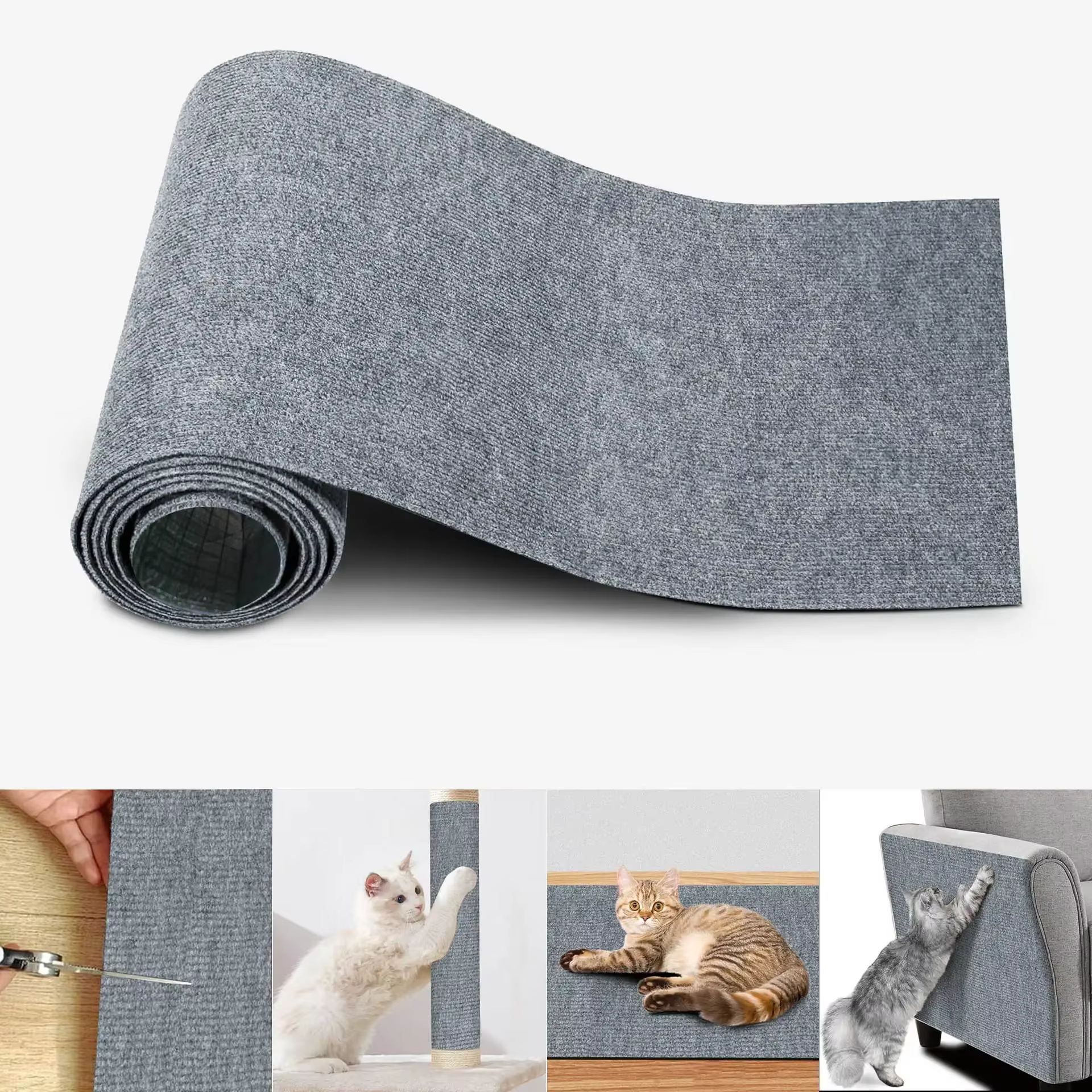 Tapis d'escalade pour chat, support auto-adhésif, robuste, polyvalent, antidérapant, tapis de protec