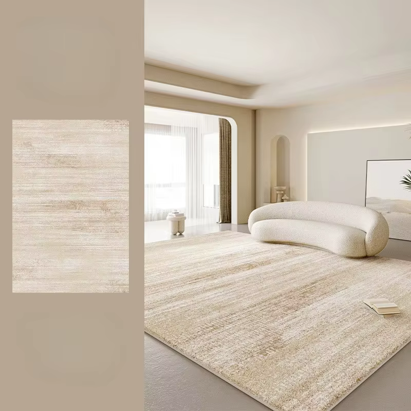 Tapis de sol épais et lavable de Style crème pour chambre à coucher, grande surface, décoration de s