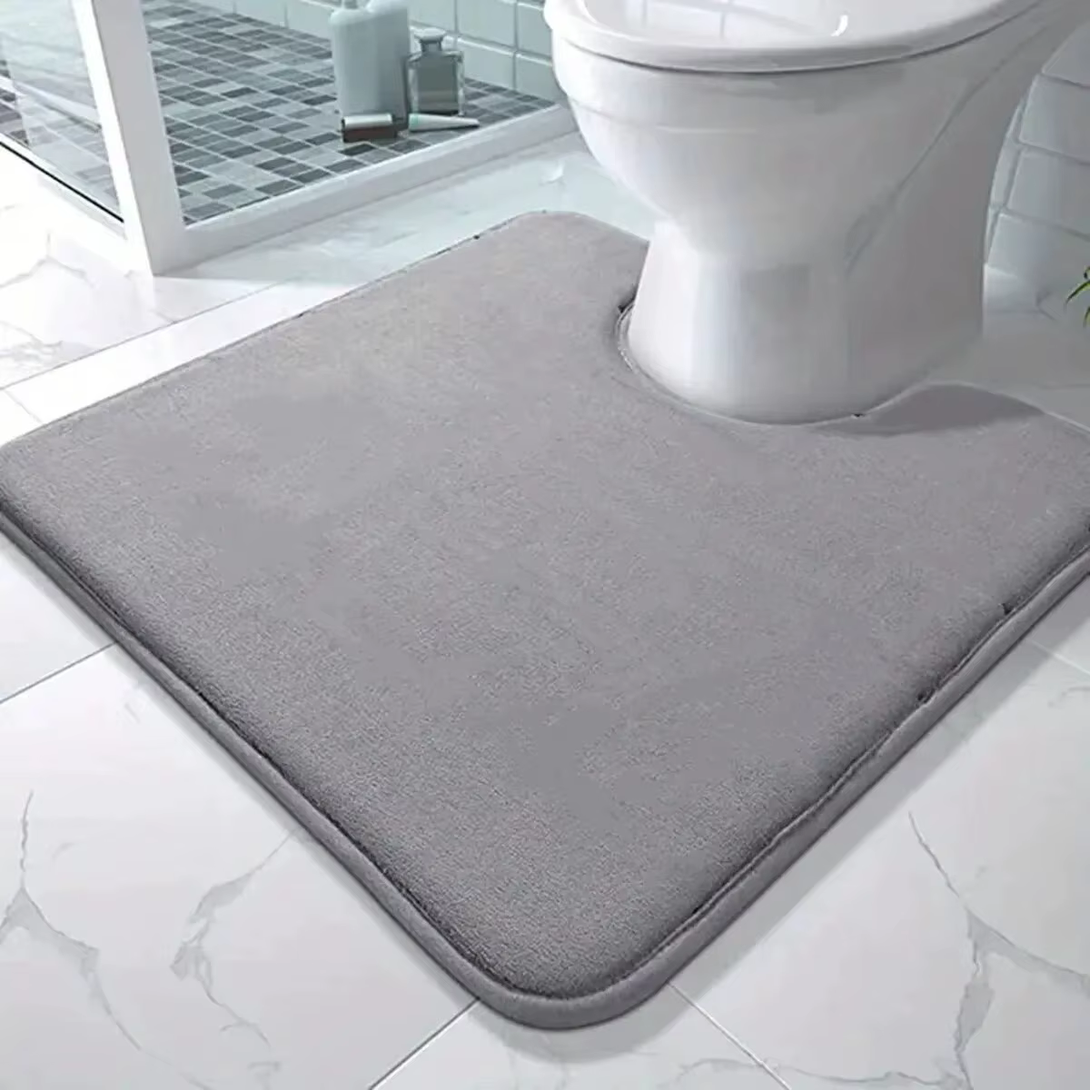 U-SHAPE tapis de sol de salle de bain tapis de toilette tapis de salle de bain antidérapant tapis de