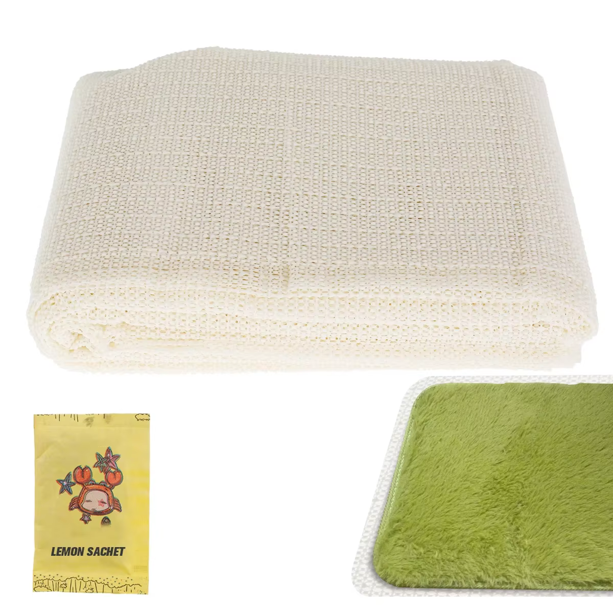 Sous-couche de tapis antidérapant en PVC, doublure polyvalente, tapis antidérapant sûr, doublure en