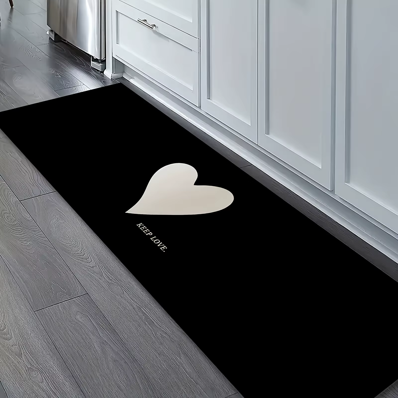 VIKAMA – tapis en forme de cœur pour la saint-valentin, doux et confortable, pour chambre à coucher,