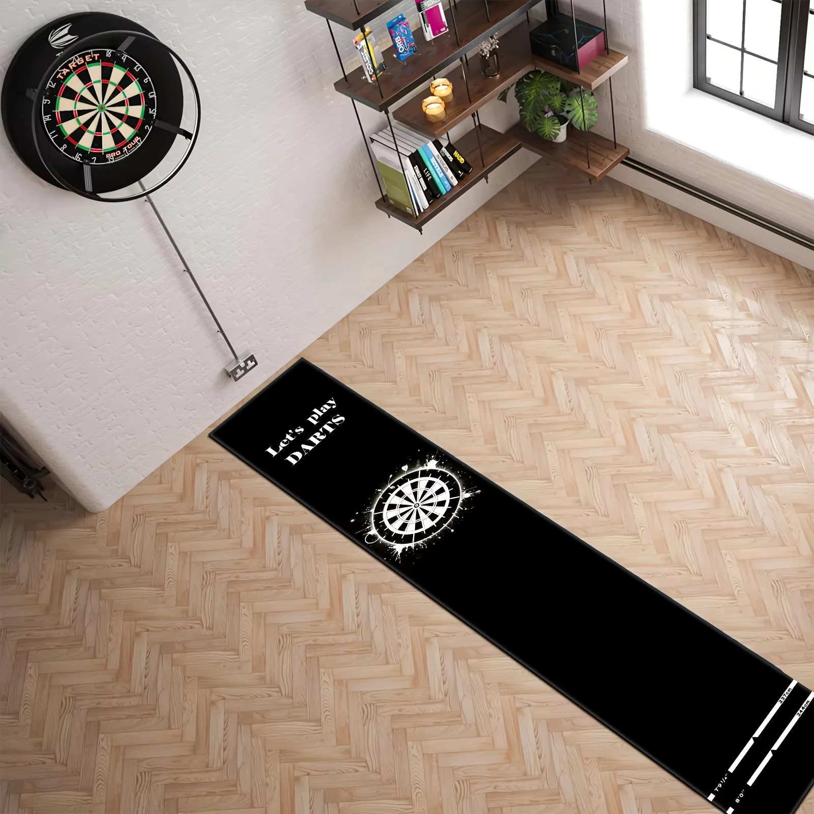 Tapis de fléchettes professionnel antidérapant pour salle de jeux et décoration de bar - Tapis d'ent