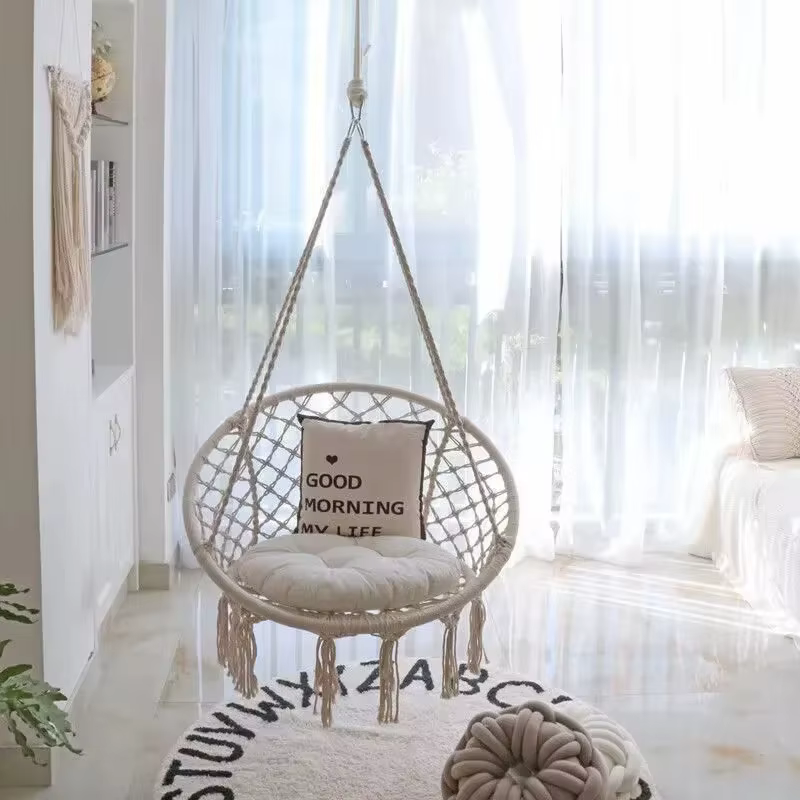 Hamac de luxe nordique pour décoration de maison, grand, moderne, créatif, confortable, en ULde coto