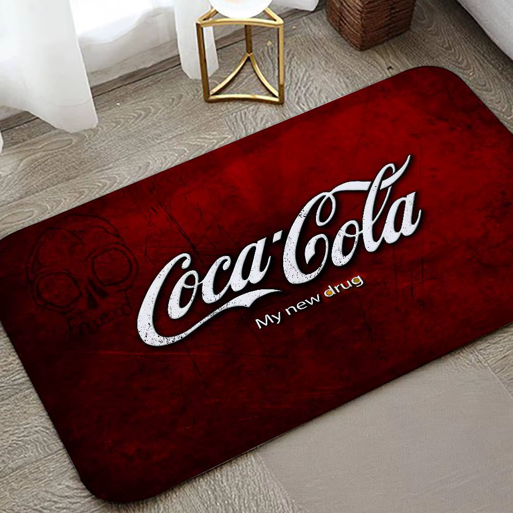 C-Coca c-cola tapis de sol salle de bain tapis absorbant porte Simple tapis résistant à la saleté ta