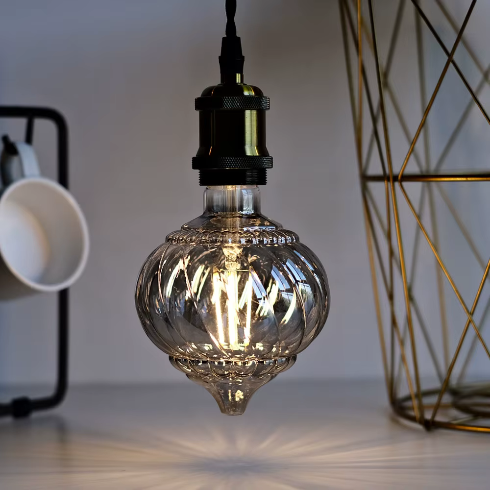TIANFAN E27 ampoule Led Vintage G125 lanterne 4W 2700Kelvin pas variable 220-240V E27 ampoule décora