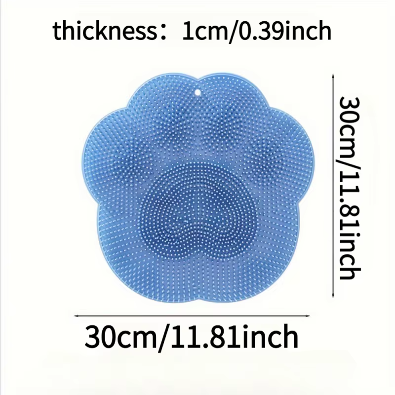 Tapis de massage pour le bain, 1 pièce, pour le lavage des pieds, le gommage du dos, tapis de douche