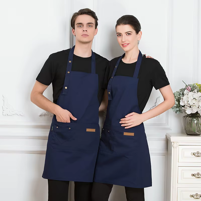 Tablier de cuisine imperméable, tablier de cuisine professionnel, uniforme de travail pour serveur d