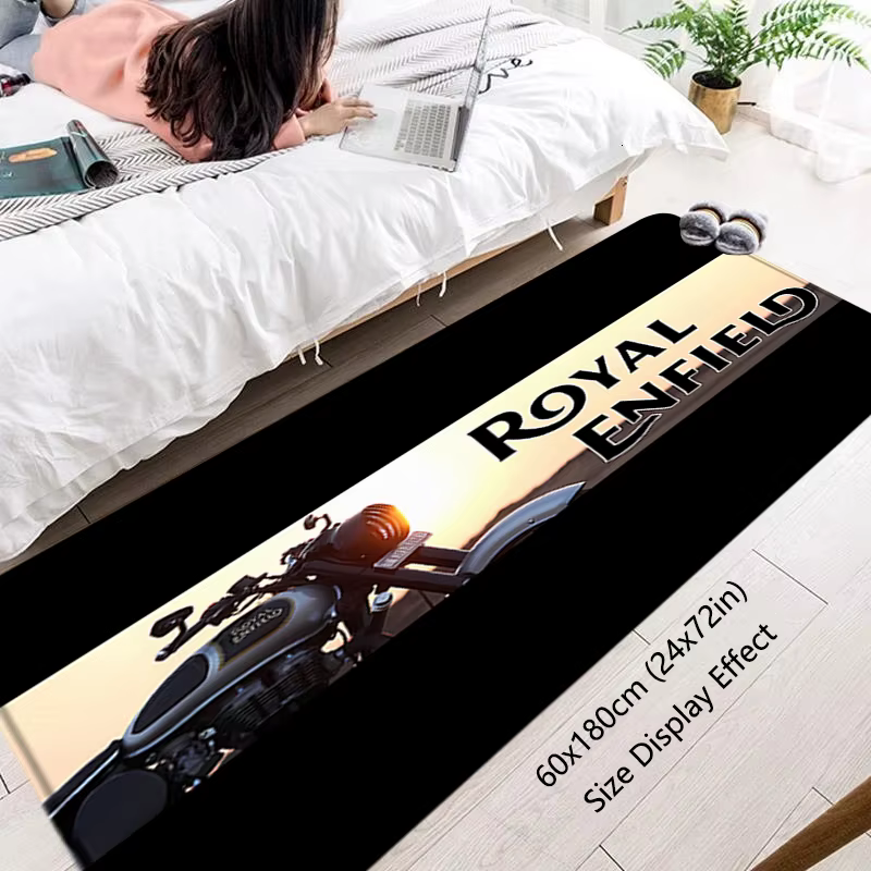Tapis de sol antidérapant pour entrée Royal Enfields, tapis de couloir, cuisine, absorbant l'eau, id