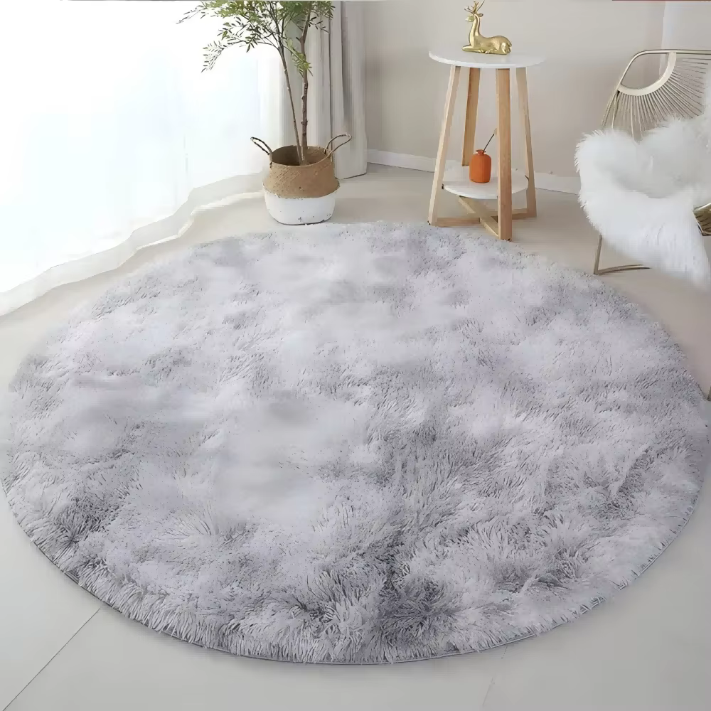 100/120/140/160 tapis rond moelleux doux tapis pour enfants filles chambre princesse château peluche