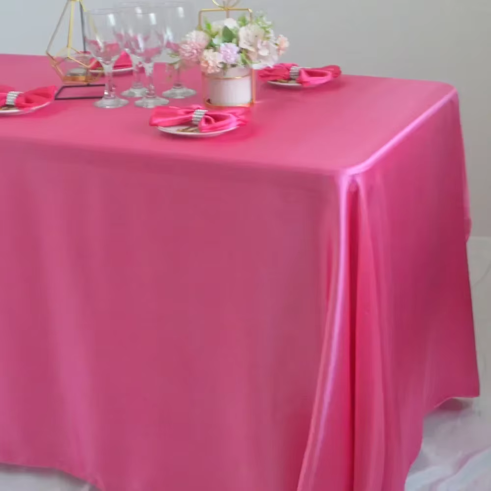 Nappe en Satin réutilisable, décoration de fête de Mariage, en Polyester, pour pique-nique, Countrya