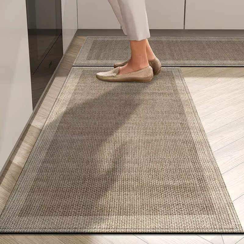 Tapis de sol de cuisine, tapis long de cuisine, décoration d'intérieur, tapis de couloir de cuisine,
