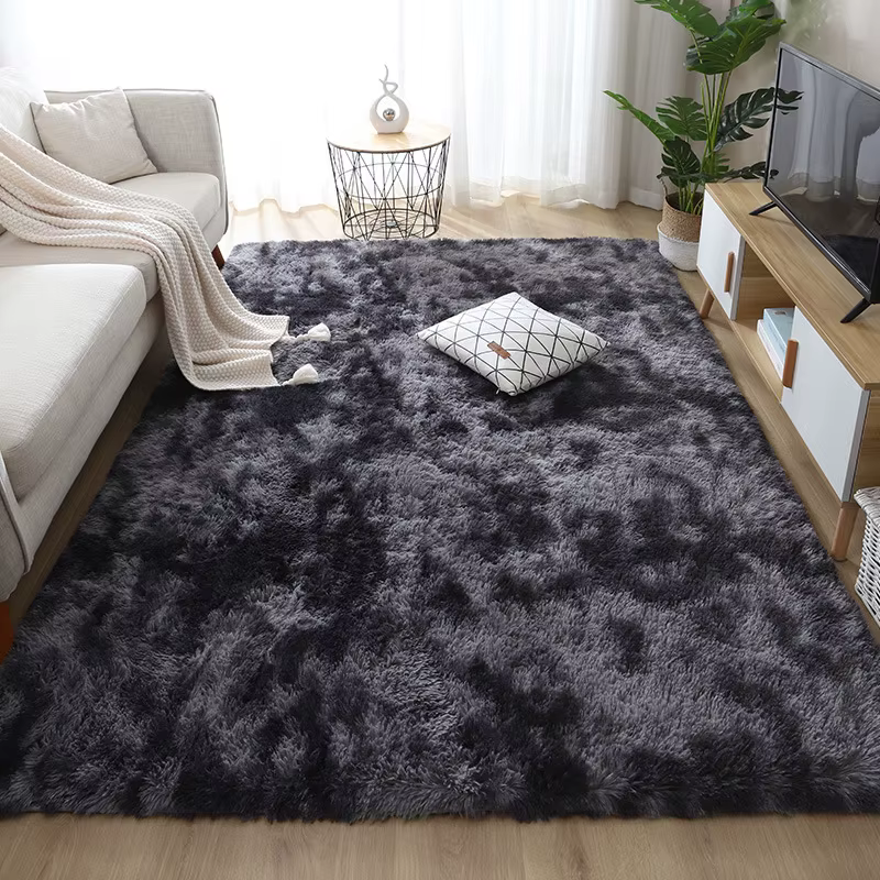Tapis moelleux coordonnants lavables de style nordique, tapis pour chambre à coucher, bureau, maison