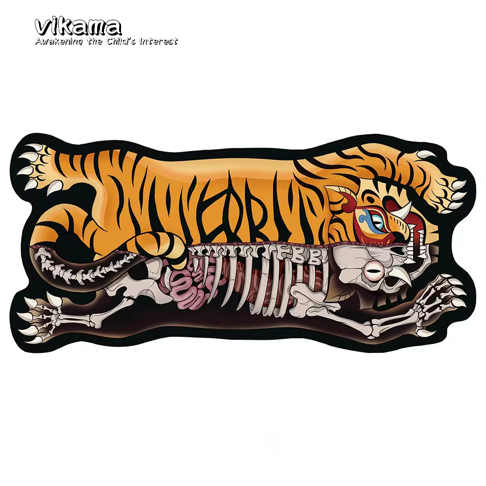 VIKAMA américain tigre salle de bain tapis de sol toilette pied tapis salle de bain absorbant tapis