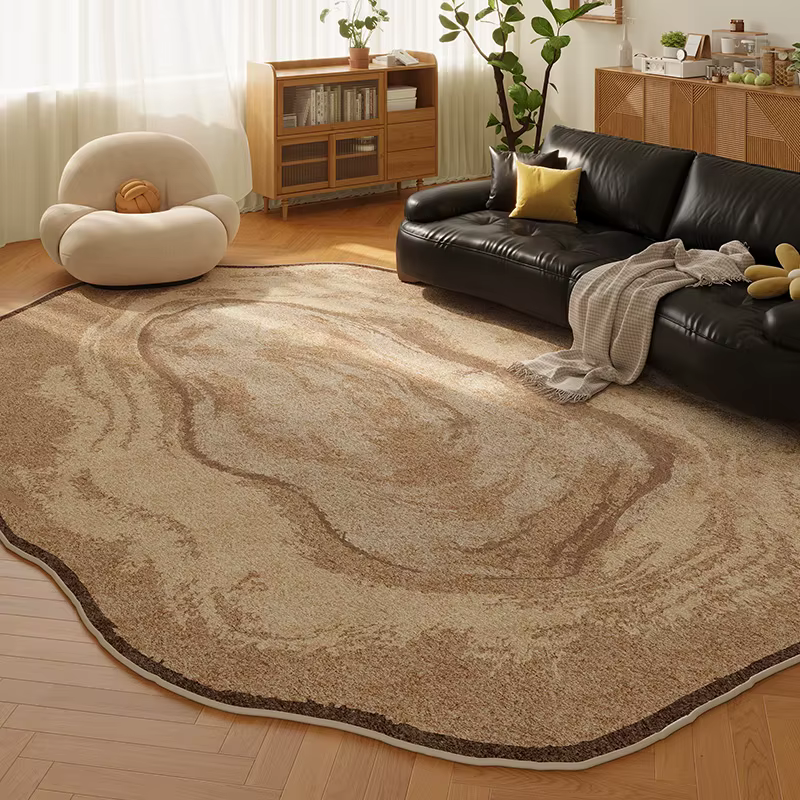 Tapis de Style rétro pour chambre à coucher, formes irrégulières, décoration de salon, tapis de sol