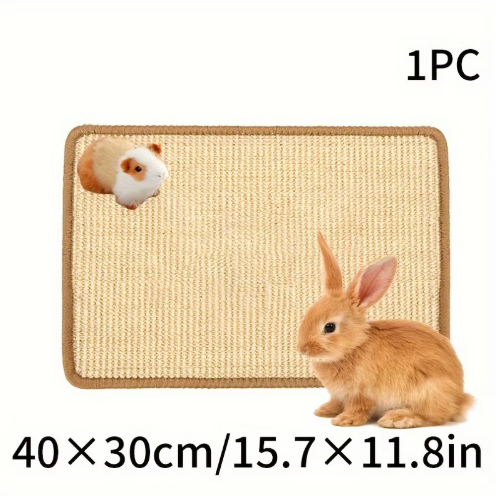 Tapis à mâcher et à gratter pour lapin – Coussin antidérapant en fibre naturelle | Sous-vêtements