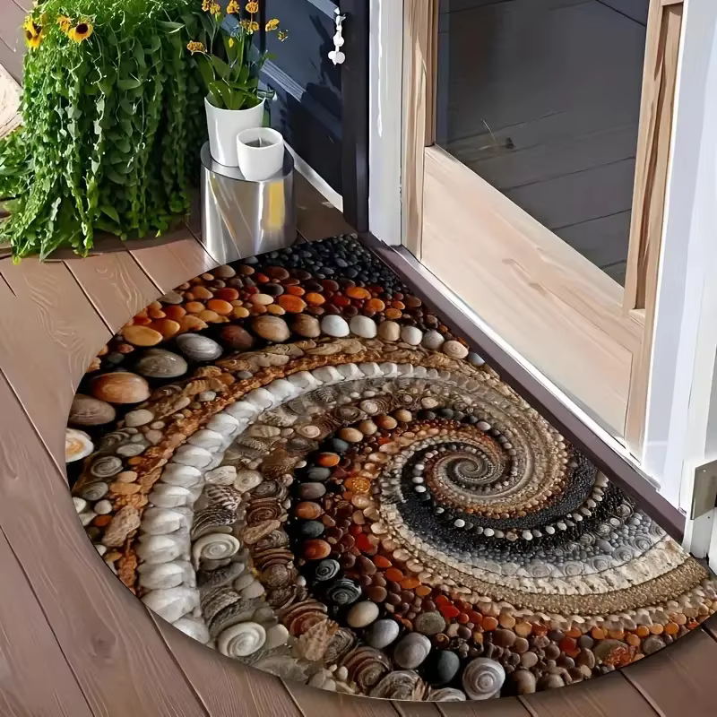 VIKAMA Tapis de bienvenue rétro américain – Convient aux halls d'entrée, aux balcons, antidérapant e