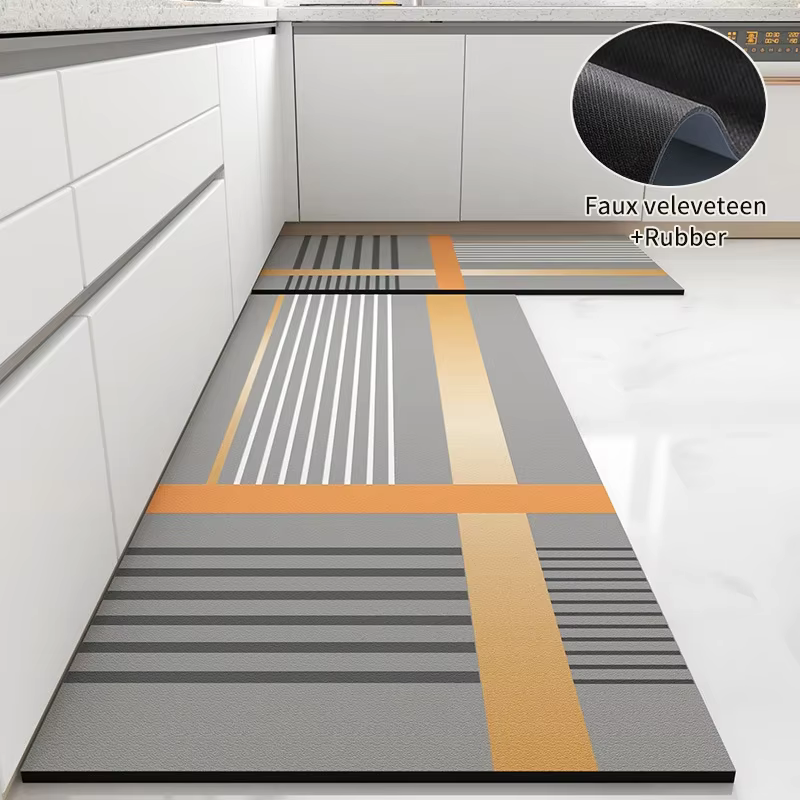 VIKmemorial-Tapis de sol de cuisine de style scandinave, tapis longs, paillassons d'entrée, tapis de
