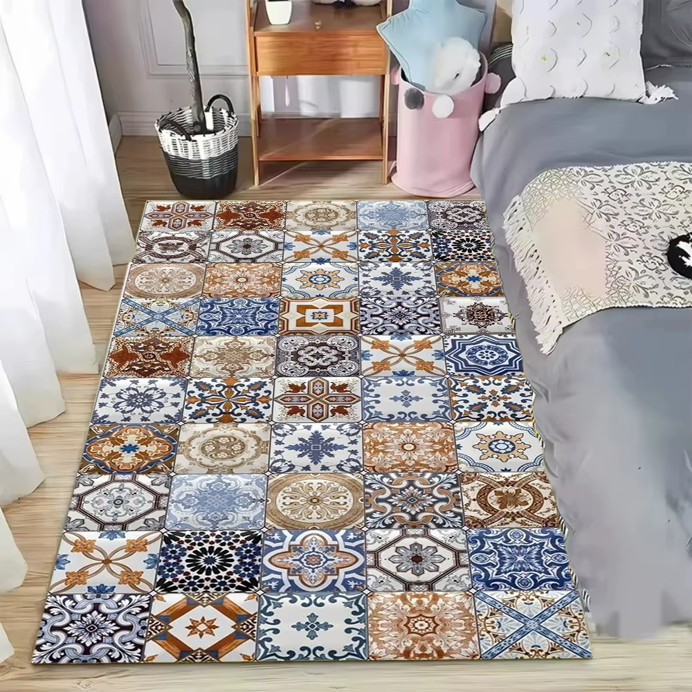 Tapis de cuisine antidérapants en vinyle, tapis de sol pour cuisine, décoration de la maison, tapis 
