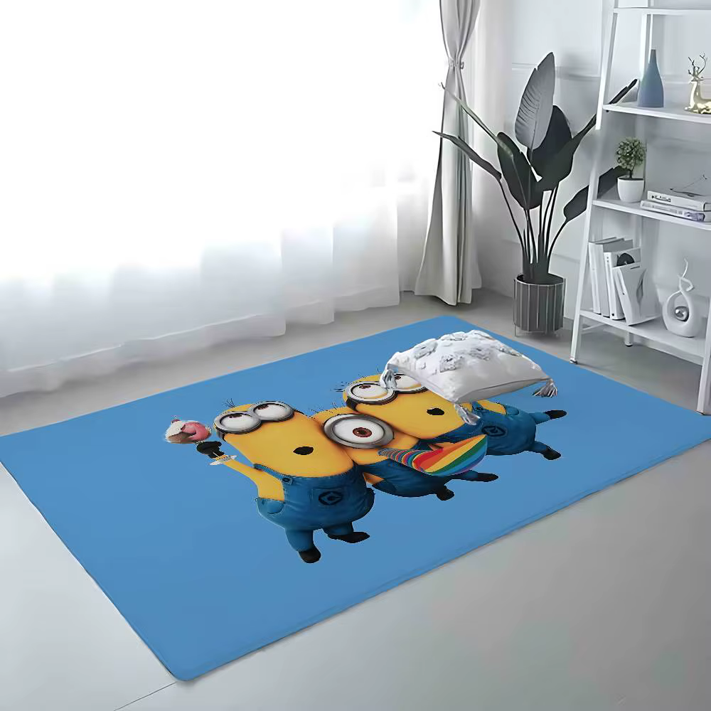Tapis de sol classique M-Minions, tapis absorbant pour salle de bain, tapis simple résistant à la sa