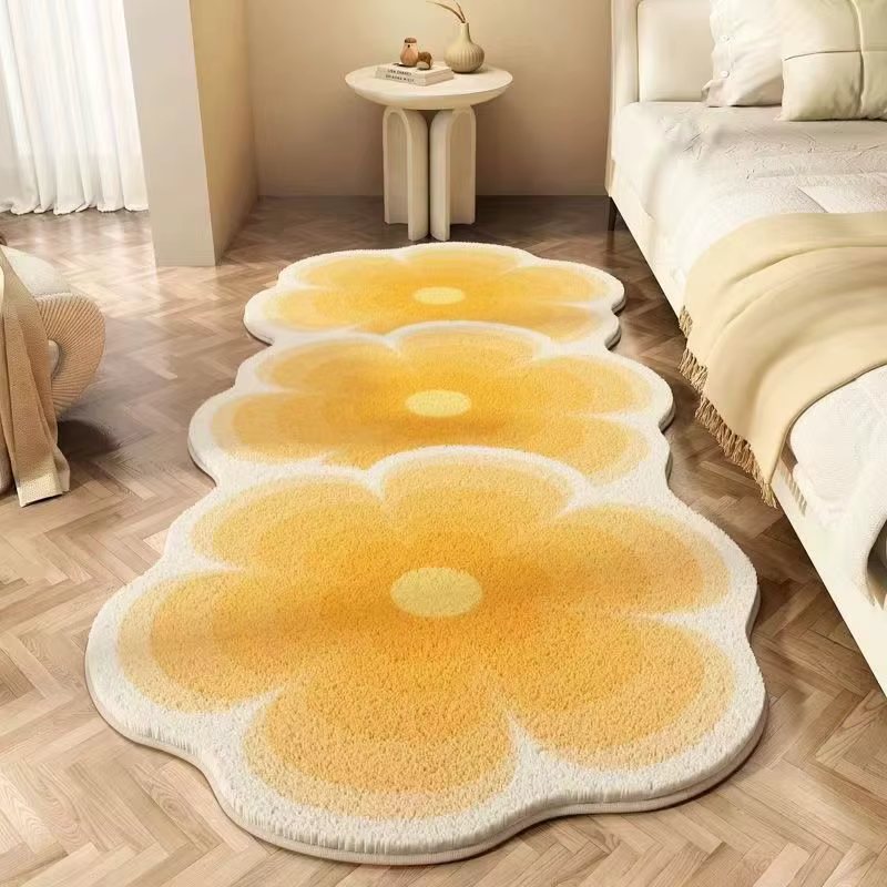 Tapis de style espagnol pour la maison, tapis de chambre à coucher en imitation cachemire, tapis déc