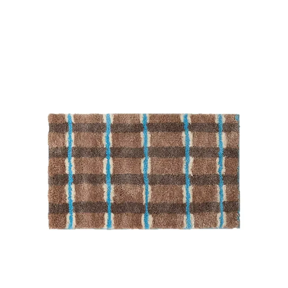 Tapis en polaire doux de style coréen VIKAMA, antidérapant, chaud, pour chambre à coucher et salle d