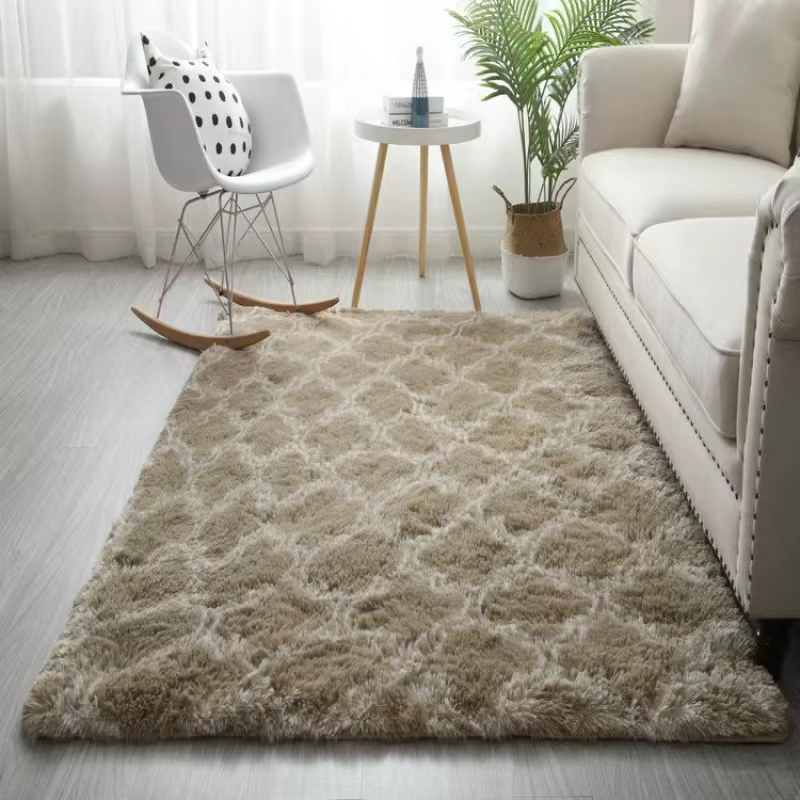 Tapis de chevet Tapis en peluche moelleux Tapis surdimensionné doux adapté au salon chambre tapis in