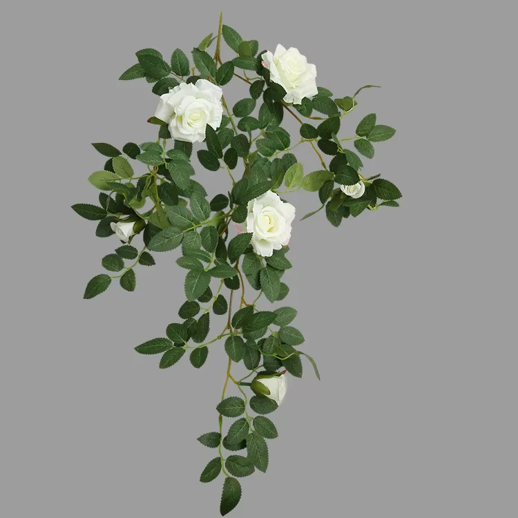 Vigne Verte Artificielle en Rotin, Décoration de Maison, Jardin, Accessoires d'Arbre de Noël, Fleur 