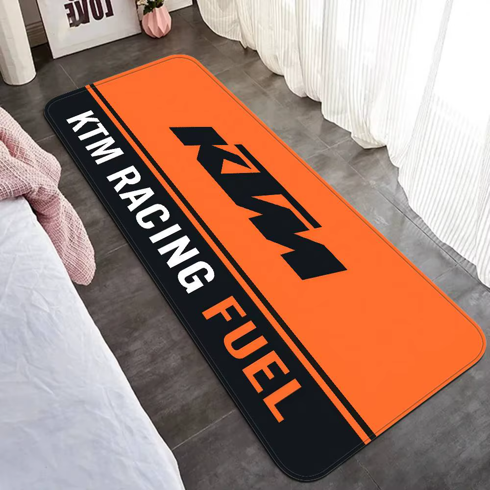 Tapis de couloir avec logo K-KTM, lavable, antidérapant, pour salon, canapé, chaises, tapis de cuisi