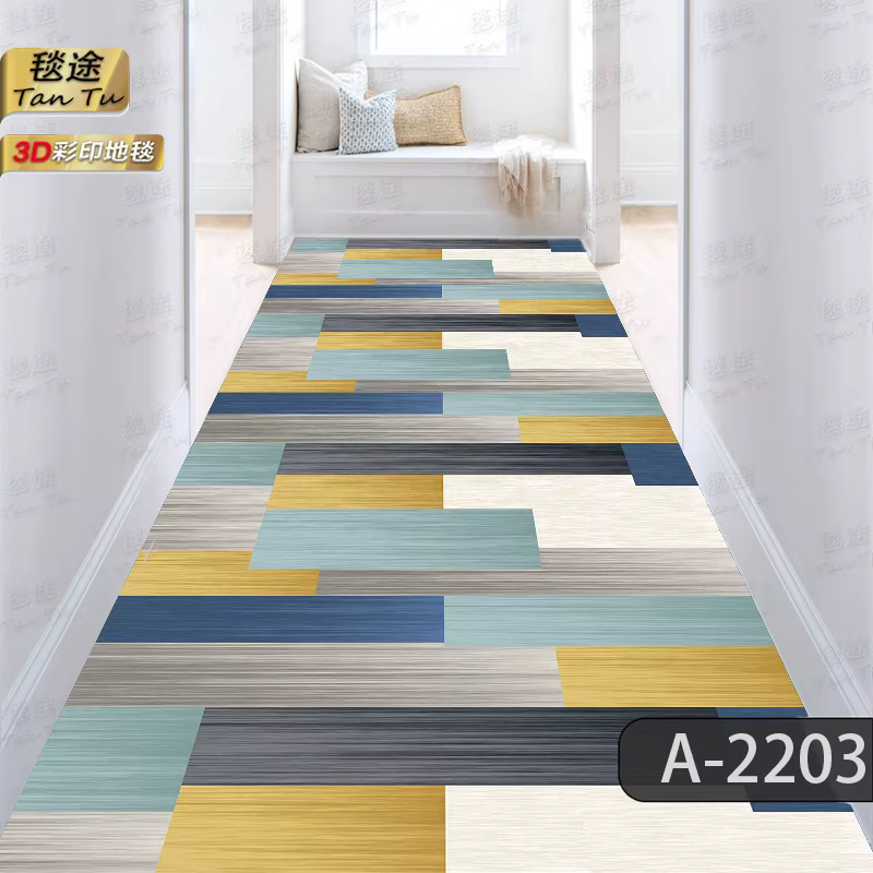Tapis d'entrée de maison minimaliste moderne, long et épais, résistant à la saleté, tapis de cuisine