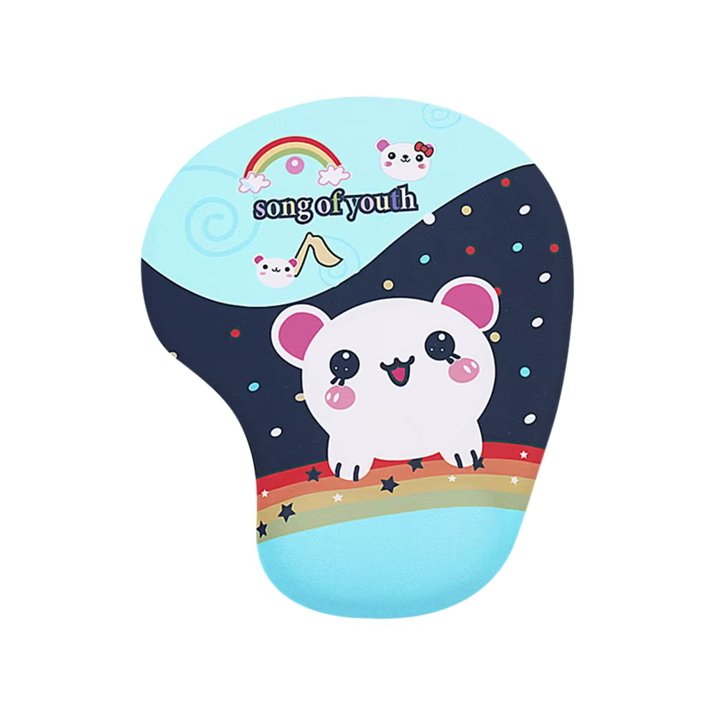 Tapis de souris en Gel avec repose-poignet, repose-main confortable, antidérapant, ergonomique, pour
