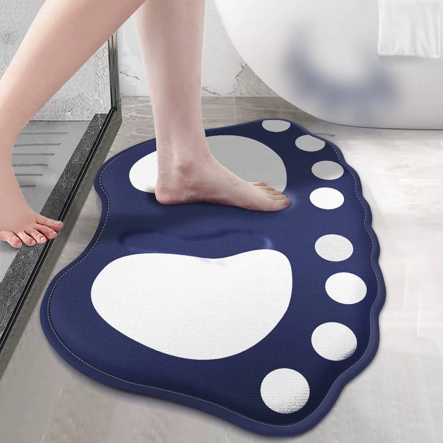 Tapis de bain antidérapant, motif de griffes, absorbant, pour porte, décoration de la maison