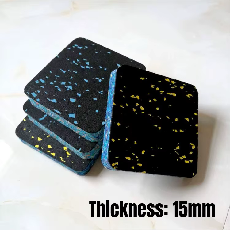 Tapis de tapis roulant de 15mm d'épaisseur, coussinets anti-vibration, coussin en caoutchouc à réduc