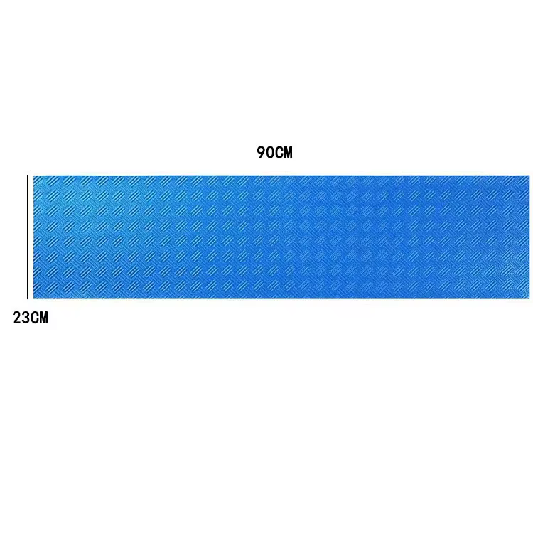 Tapis de marche pour piscine avec texture antidérapante, coussinet d'échelle de protection bleu pour