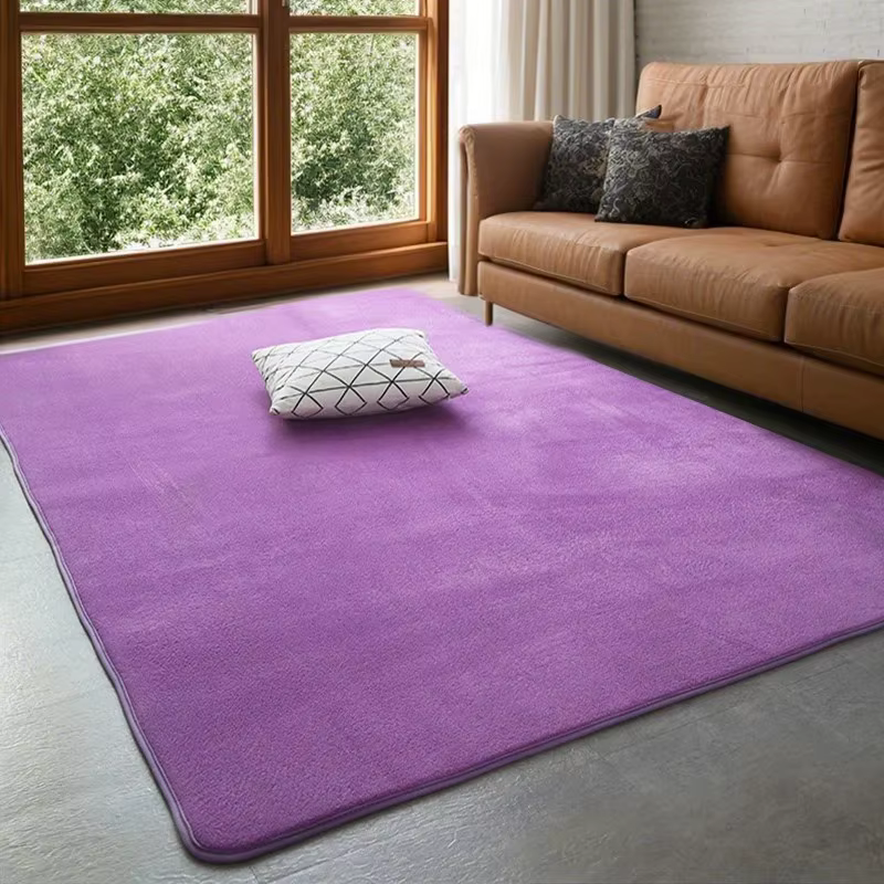 VIKAMA – tapis moderne et Simple en velours corail, tapis doux pour salon et chambre à coucher, tapi