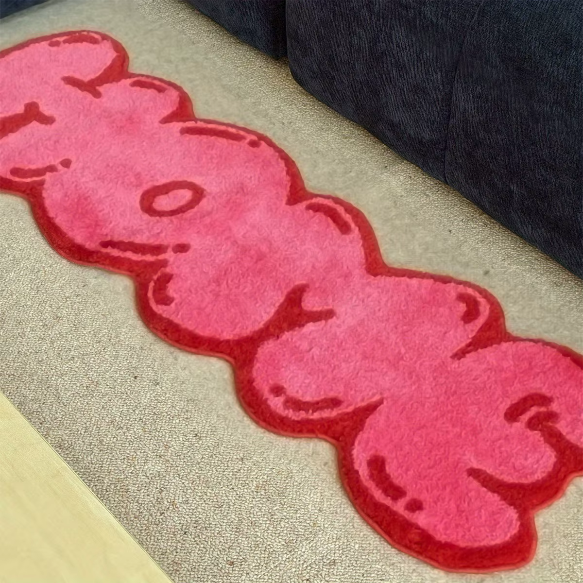 VIKAMA américain rose lettre tapis salon chambre couloir canapé tapis chevet tapis cape chambre tapi