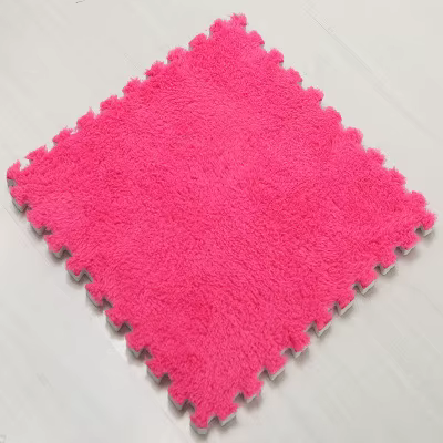 Tapis de verrouillage en peluche épaisse, 30x30x1CM, 10 pièces, pour salon, chambre à coucher, tapis