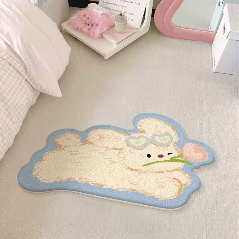 Tapis imitation cachemire tapis de sol doux et confortable ins style chambre chevet tapis décoration