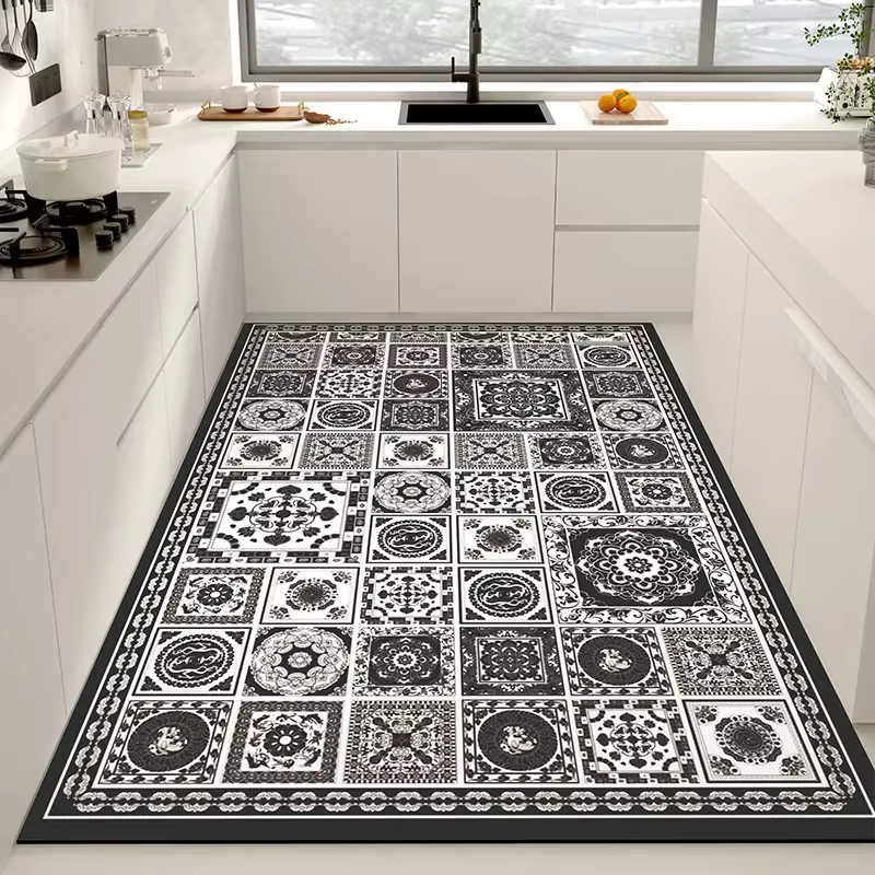 Tapis de sol de cuisine imperméable, tapis de décoration pour la maison, grand tapis de grande surfa