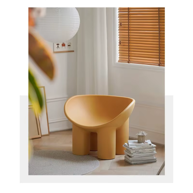 Roly Poly salon loisirs plastique PE canapé éléphant jambe nordique fauteuil canapé intérieur extéri
