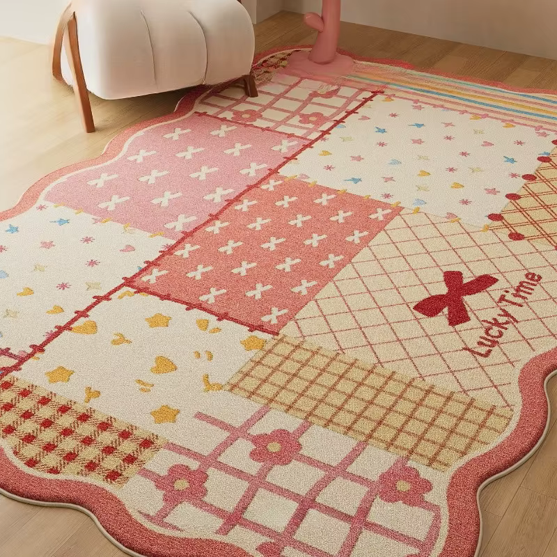 Tapis de salon abstrait motif Dopamine, tapis de chambre créatif haut de gamme, décoration intérieur