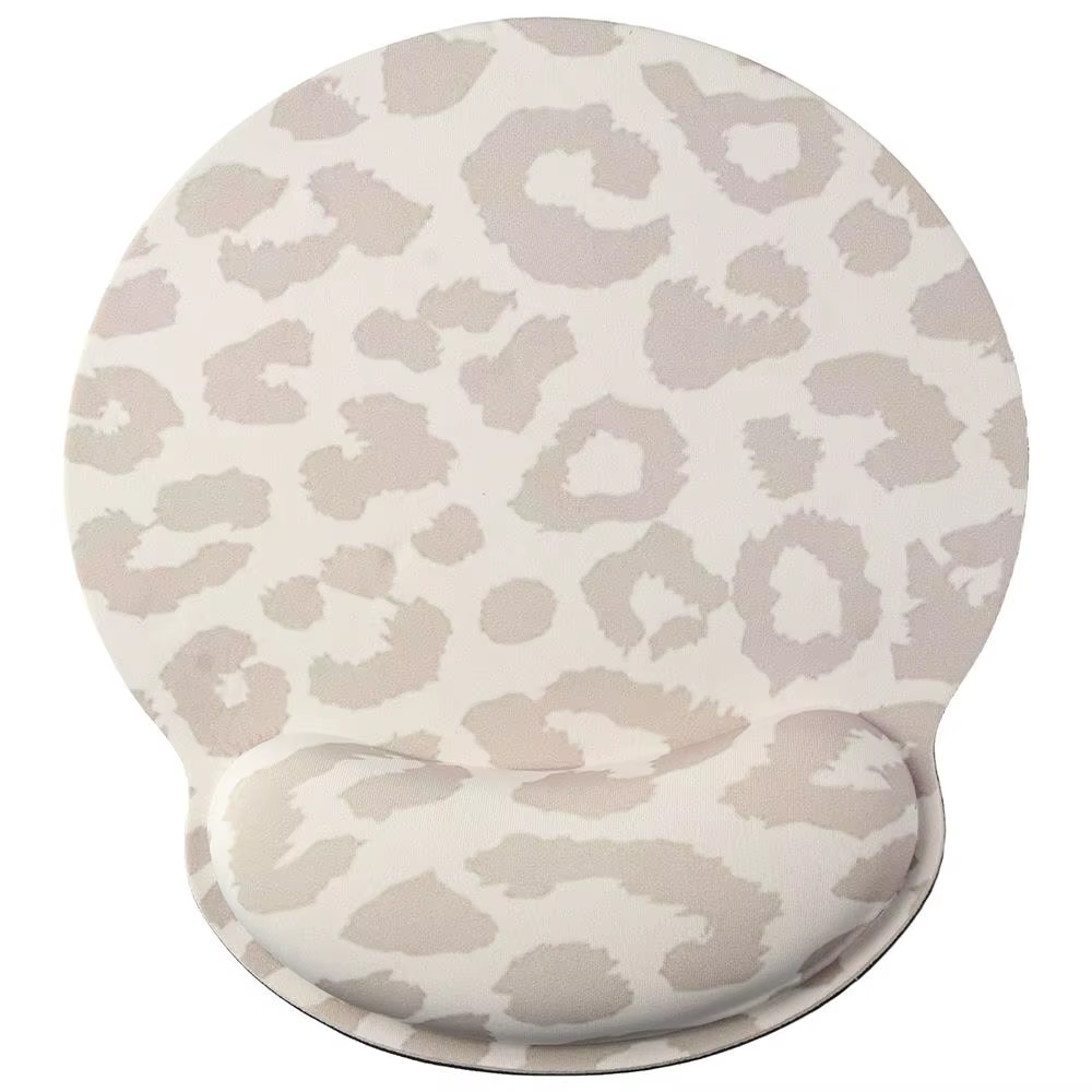 Tapis de souris léopard imperméable, gris Gel, Base ergonomique antidérapante, pour le bureau