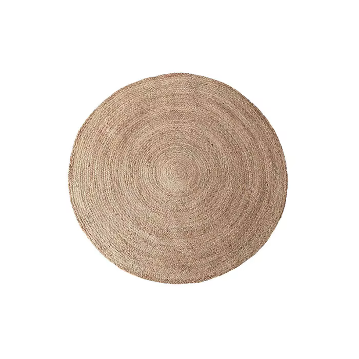Tapis ronds tissés 100%, pour salon, chambre à coucher, plante naturelle, herbe, rotin, tapis de sol