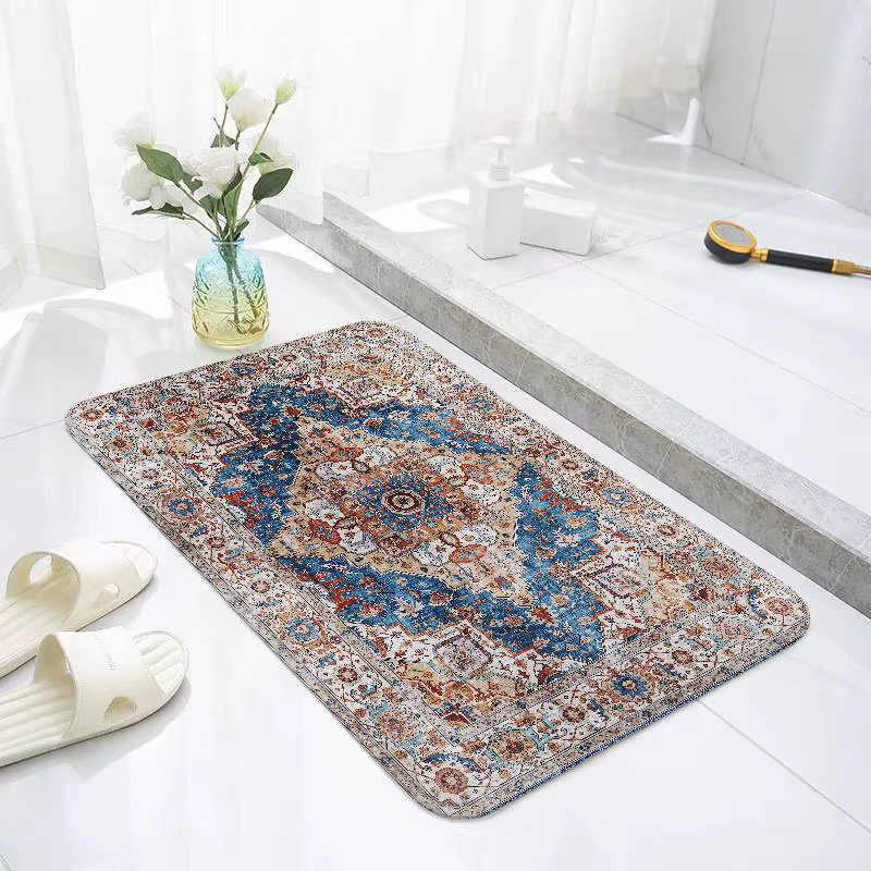 Tapis persan antidérapant pour la maison, tapis de sol pour salon, décoration de zone de détente, pa
