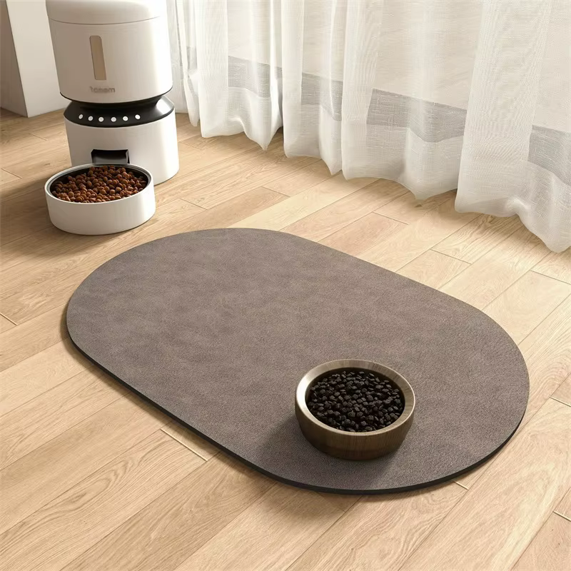 Tapis de nourriture absorbant pour chien-tapis pour chien pour bol de nourriture et d'eau tapis de n