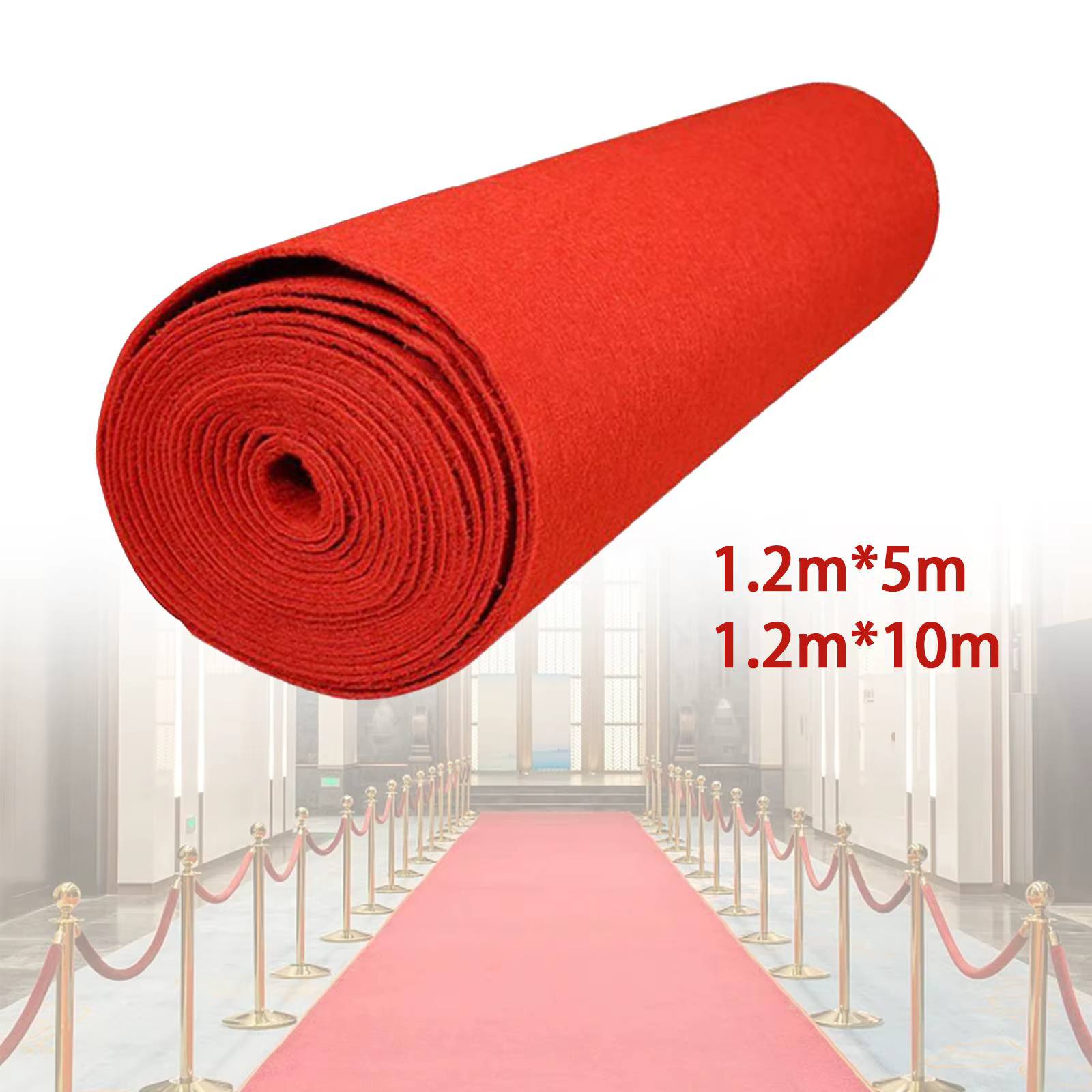 Tapis rouge allée coureur allée rouge coureur passerelle tapis rouge tapis de mariage Portable 1.2 m