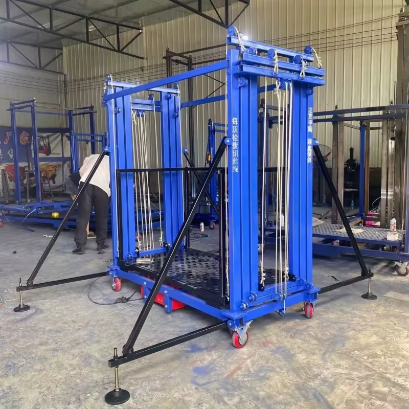 YG 2-12m 500kg échafaudage Mobile électrique pliable Portable télécommande plate-forme de levage pou