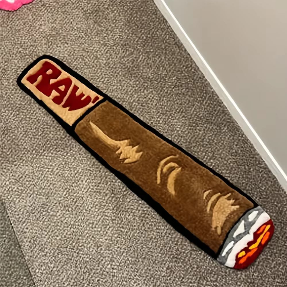 VIKAMA – tapis créatif pour fumer et cigares, confortable et chaud, pour salon, chambre à coucher, d