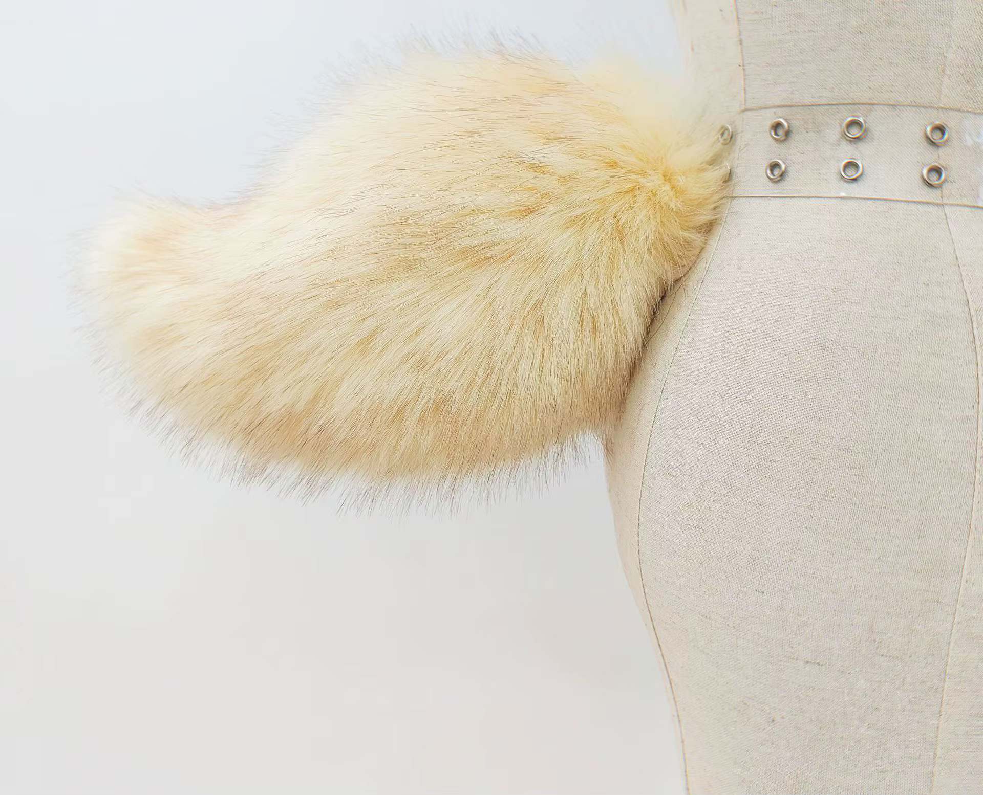 Queue de lapin en peluche moelleuse Kawaii pour filles, costume de cosplay Anime, queue de lapin Lol